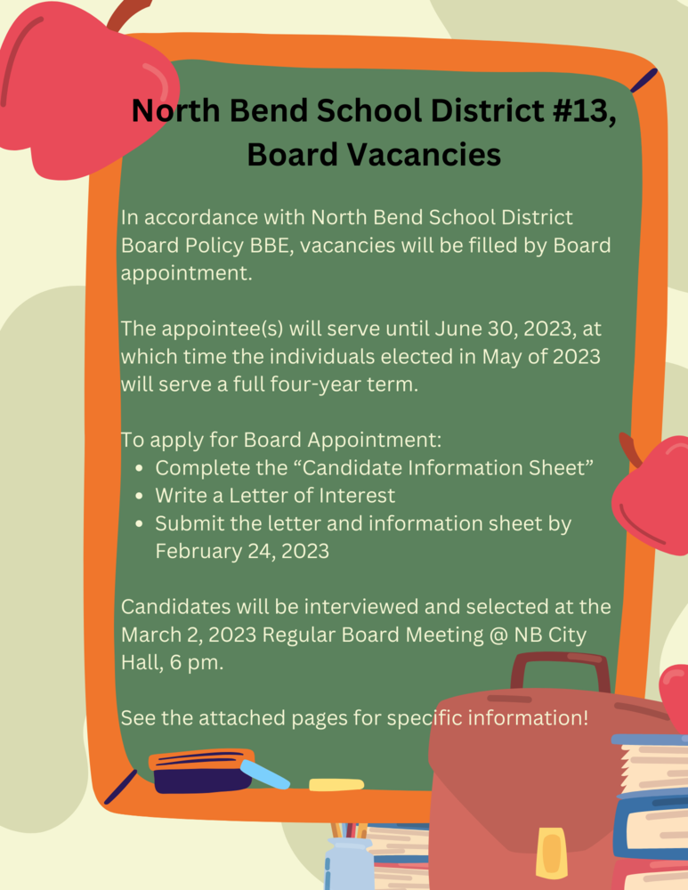 School Board Vacancies