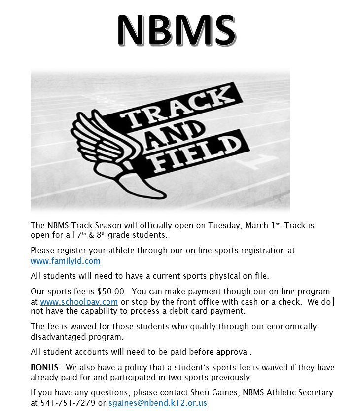 NBMS Track & Field
