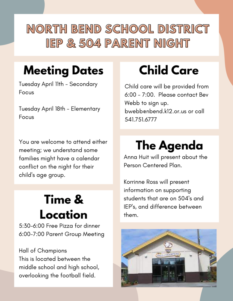 IEP & 504 Parent Night