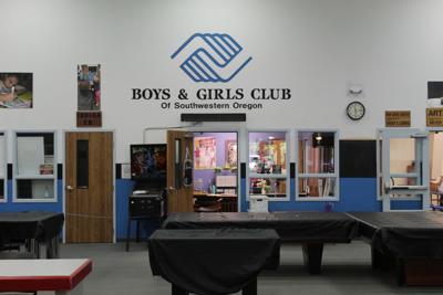 Interior game room at Boys and Girls Club