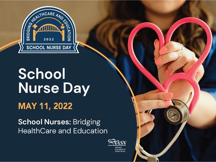 school nurse holding stethoscope in the shape of a heart