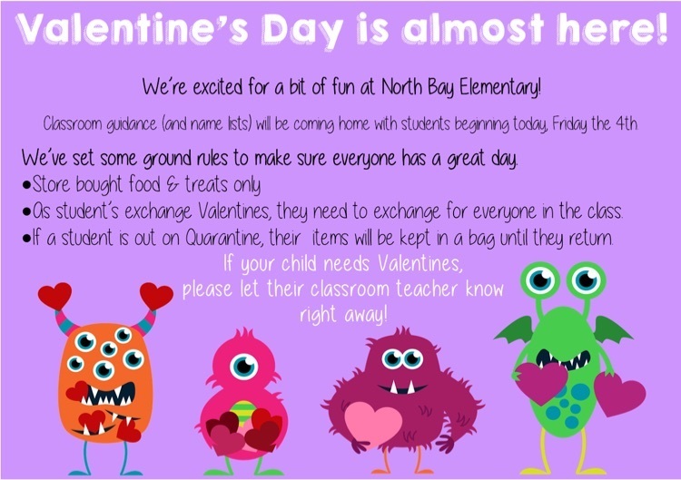 valentines monsters with north bay rules for Valentine’s Day