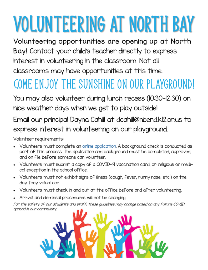Volunteering at North Bay Flier click here for PDF: https://5il.co/19jgi