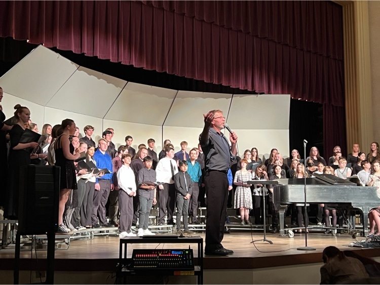 Ken Graber with Vocal Students