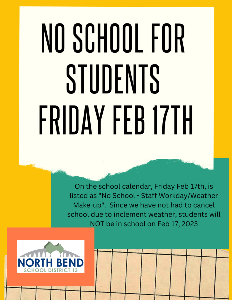 No School Feb 17th