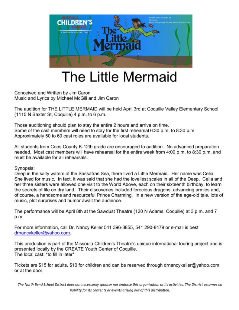 Little Mermaid flyer