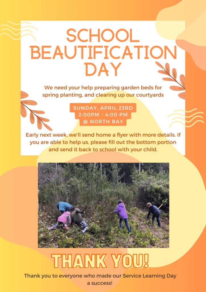 North Bay beautification day flyer 4/23